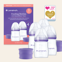 Pack of Feeding Bottles 160ml with NaturalWave® Teat