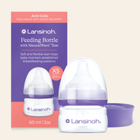 Pack of Feeding Bottles 60ml with NaturalWave® Teat