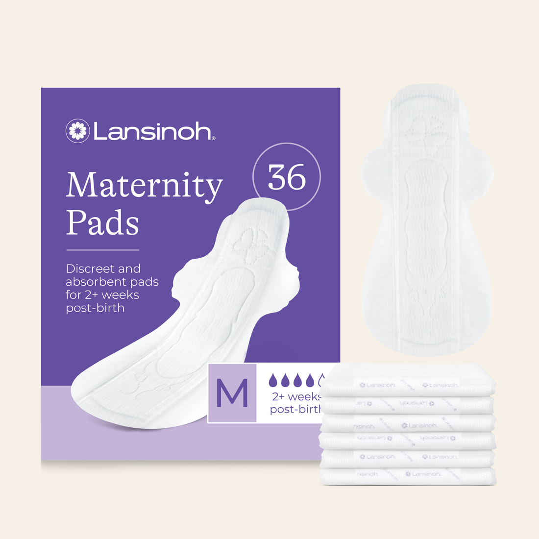 Discreet & Absorbent Maternity Pads: 2+ weeks post-birth