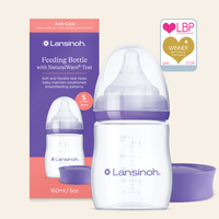 Pack of Feeding Bottles 160ml with NaturalWave® Teat