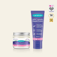 HPA® Lanolin Nipple Cream & Organic Nipple Balm Duo Pack