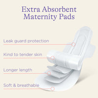 Extra Absorbent Maternity Pads: 0-2 weeks post-birth