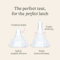 Glass Feeding Bottles 240ml with NaturalWave® Teat