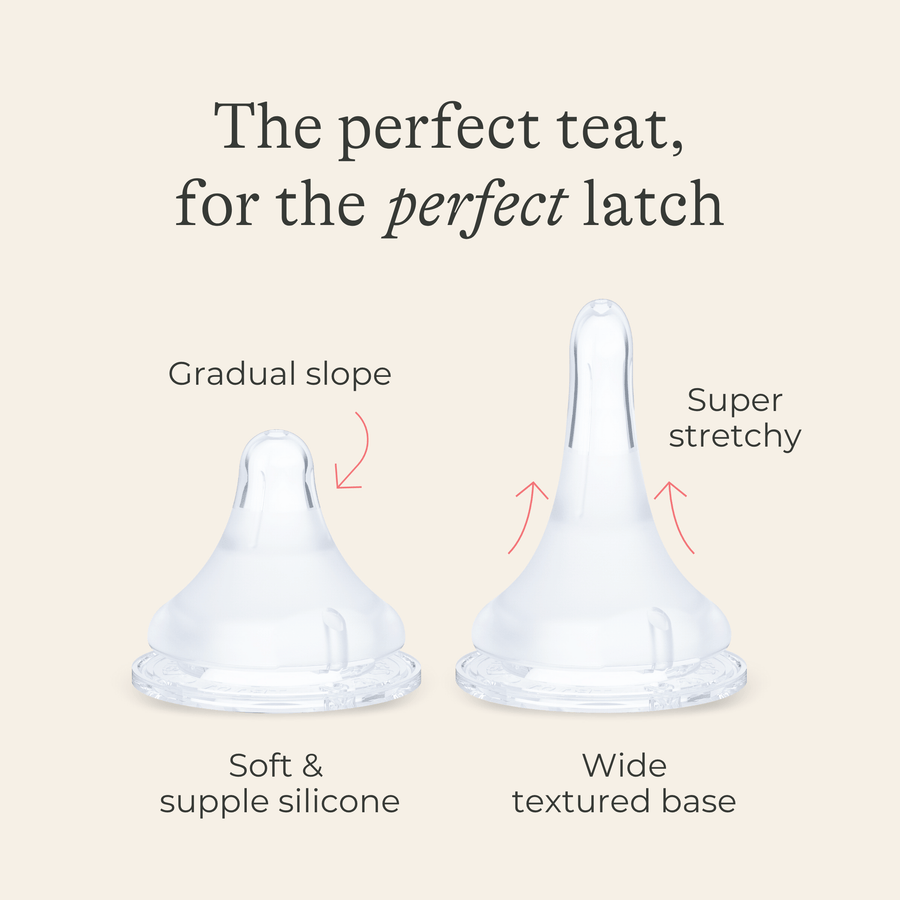 Glass Feeding Bottles 240ml with NaturalWave® Teat
