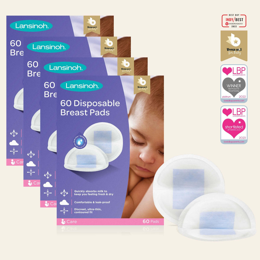 Lansinoh's Disposable Breast Pads With Blue Lock™ Core – Lansinoh UK
