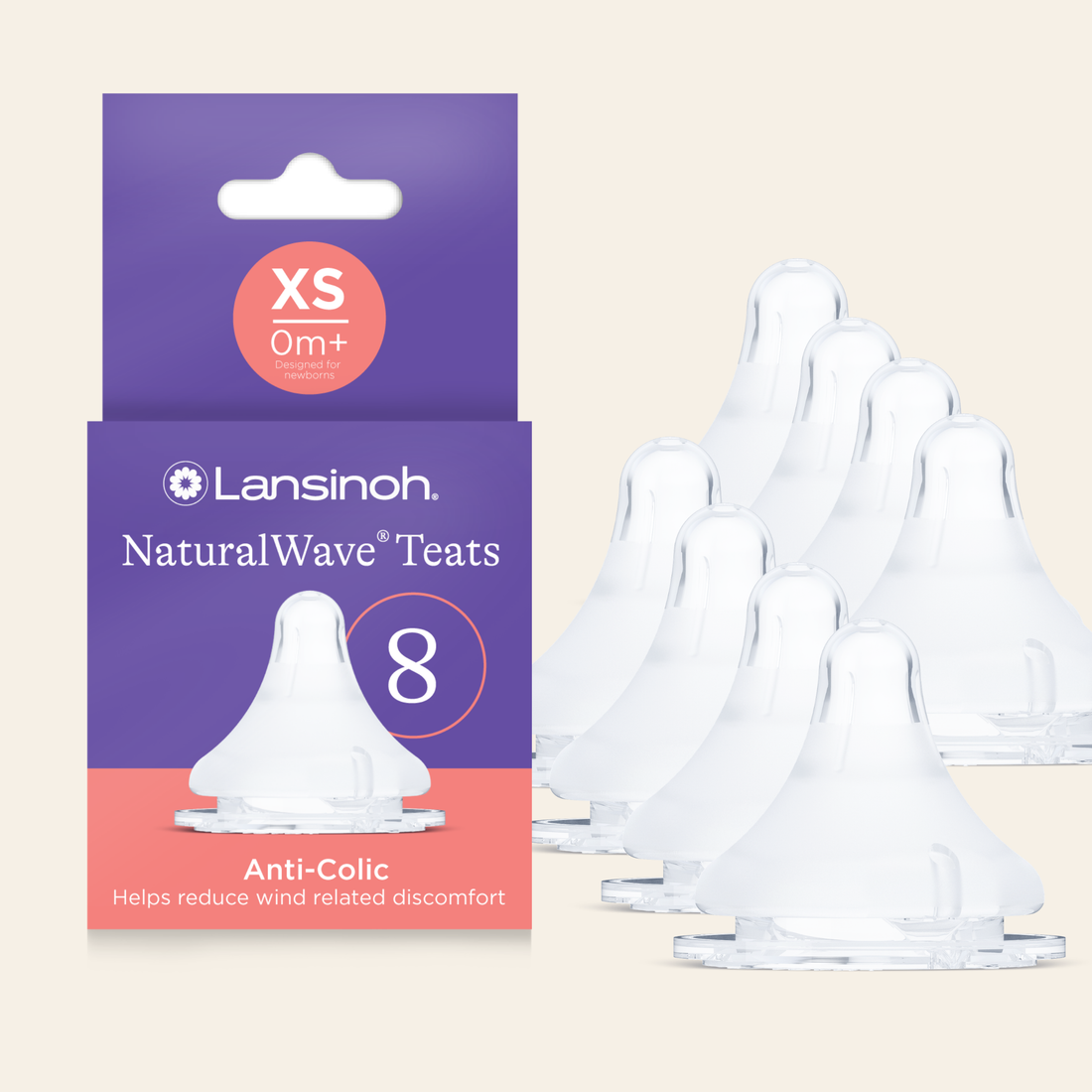 Pack of NaturalWave® Extra Slow Flow Teats