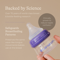 Pack of Feeding Bottles 60ml with NaturalWave® Teat