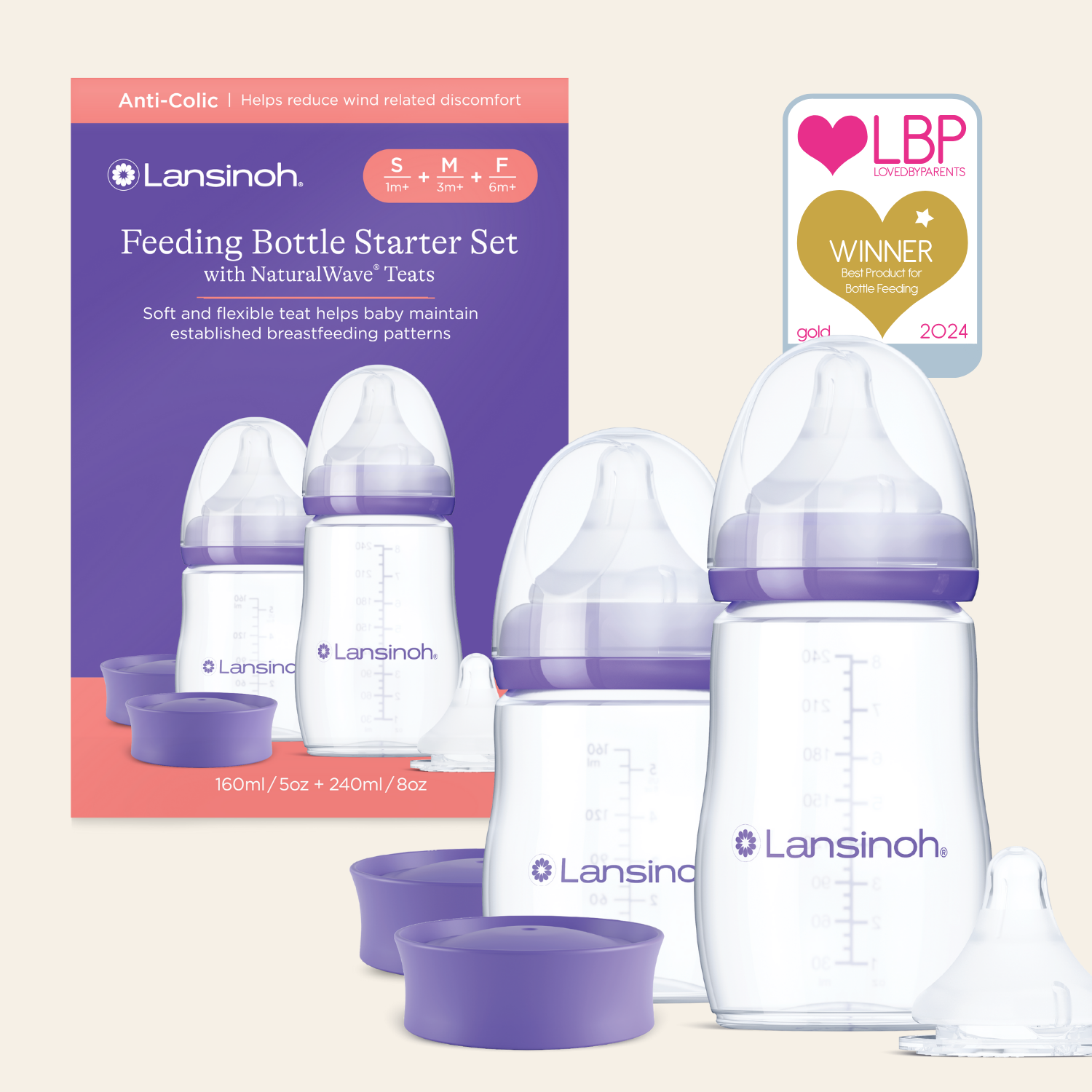 Baby Feeding Bottle Starter Set – Lansinoh UK