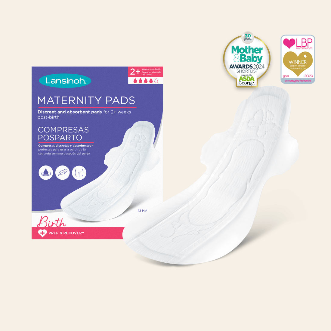 Discreet & Absorbent Maternity Pads: 2+ weeks post-birth – Lansinoh UK