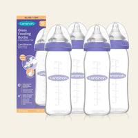 Glass Feeding Bottles 240ml with NaturalWave® Teat