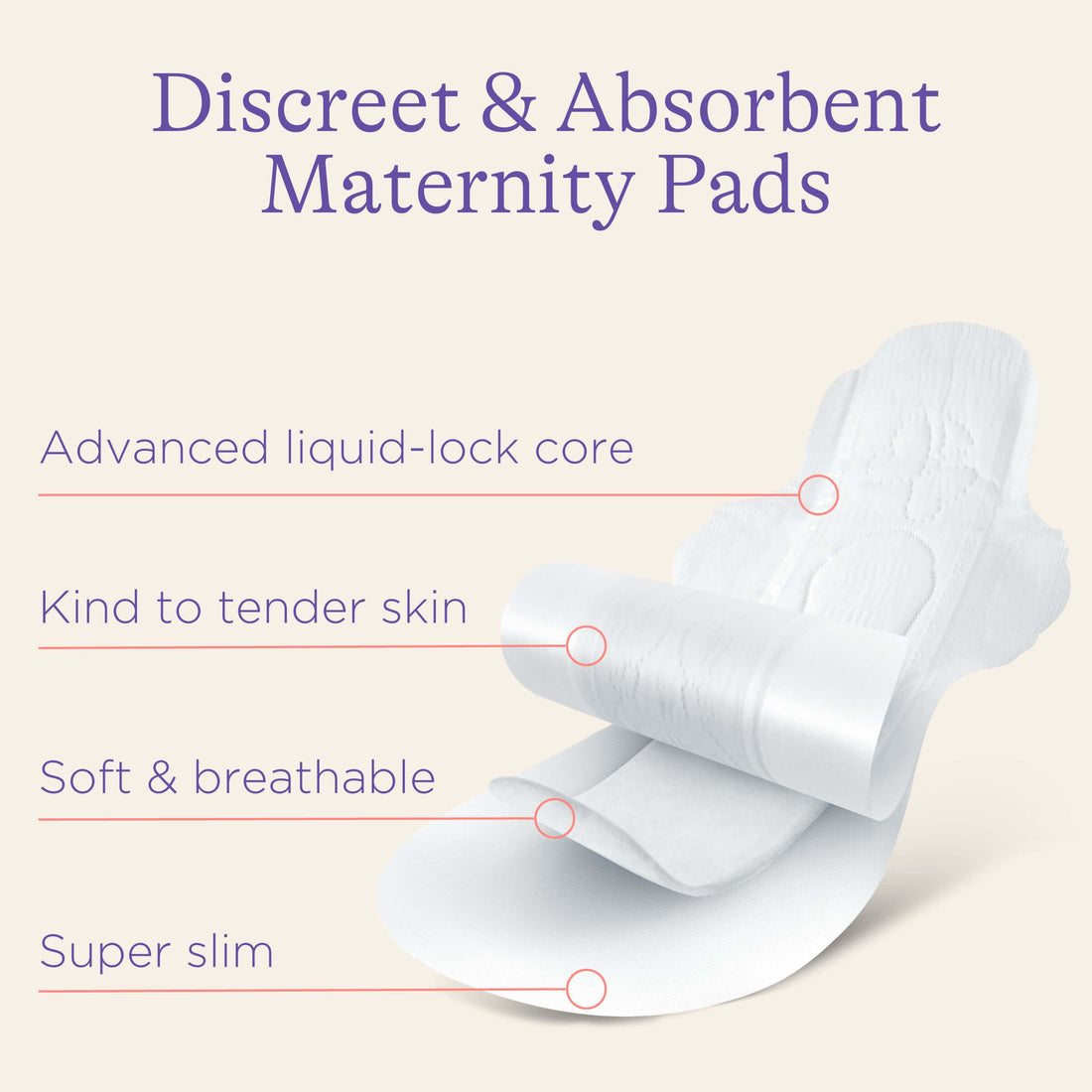 Discreet & Absorbent Maternity Pads: 2+ weeks post-birth – Lansinoh UK